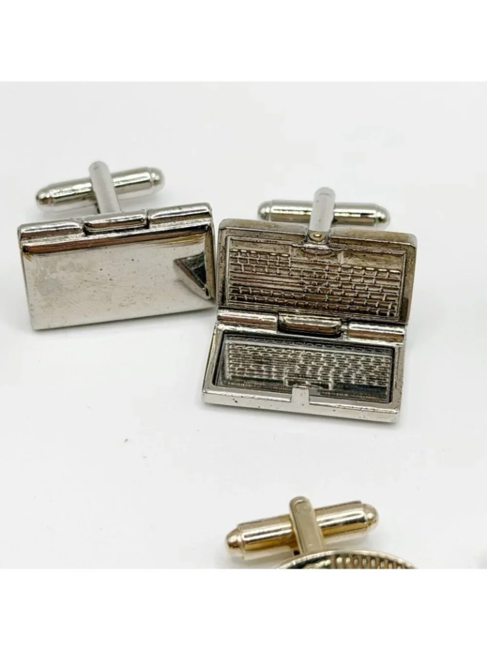 Lot Of 11 Cufflinks And‎ 2 Tie Clips Swank, Simmons, Unsigned, Kreisler